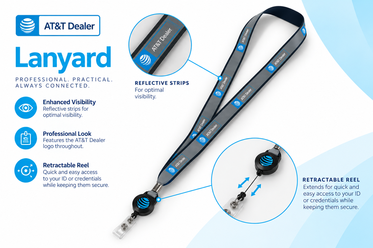 Reflective Retractible Lanyard